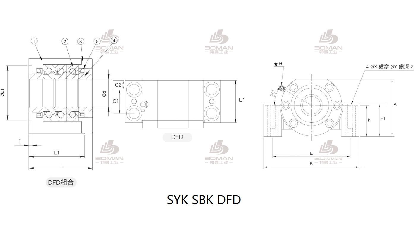 SYK MBCS15-S syk丝杆固定端和支撑端